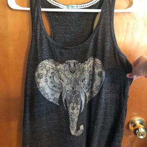 Racerback Elephant Tank Top